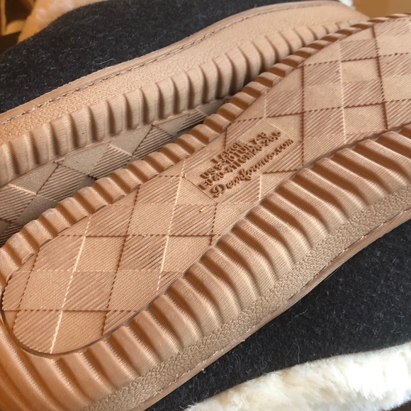 Dearfoams fleece lined black slippers size 10 - Picture 4 of 5